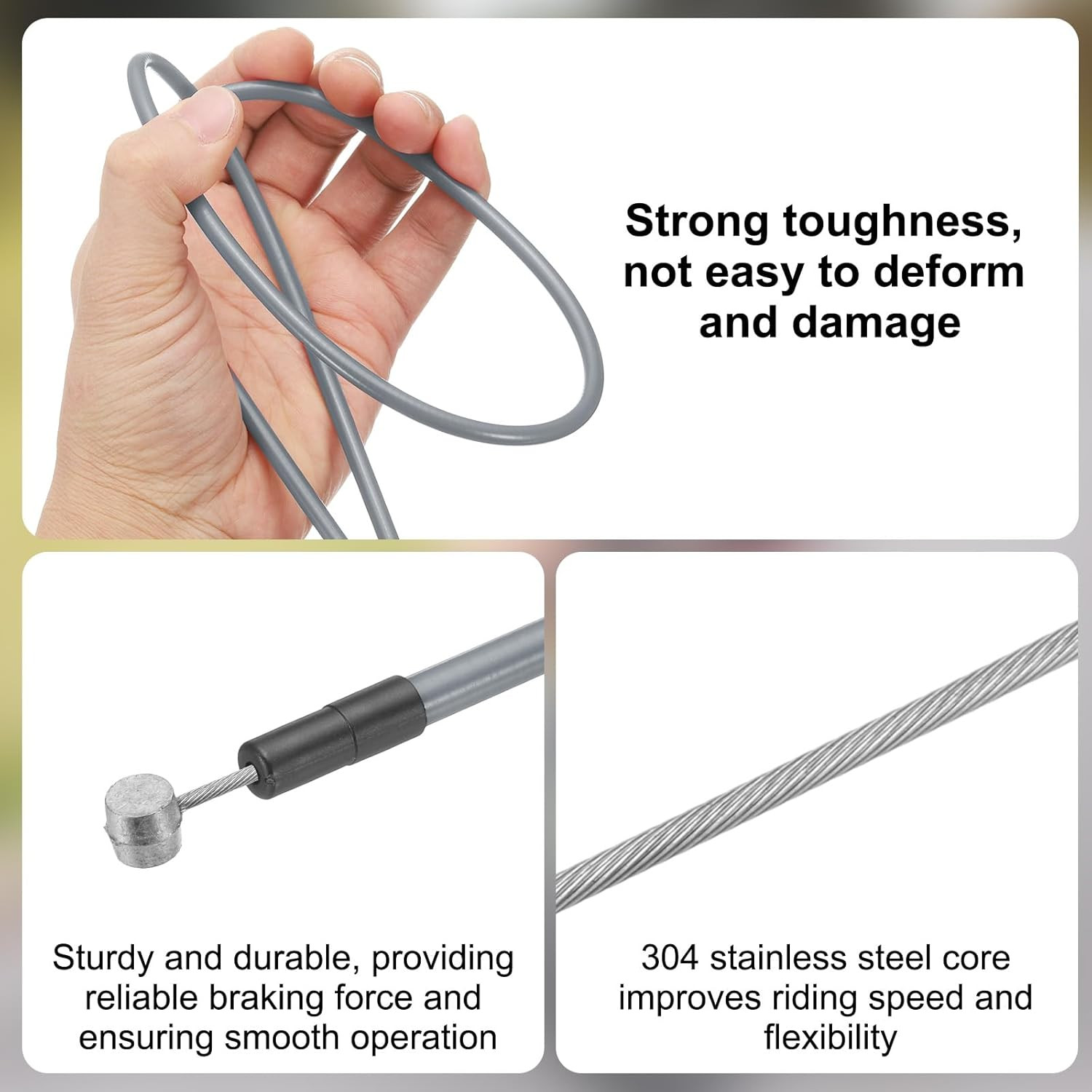 Universal Bicycle Brake and Shift Cable Housing Set for Road and Mountain Bikes