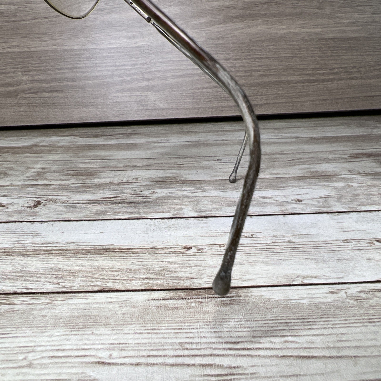 1980's Eyeglass FRAMES ONLY Oversized Square Meta… - image 13