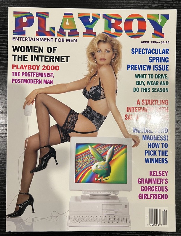 Playboy Magazine April 1996 Vintage 90s Spring Preview Issue – Salman Rushdie 