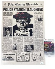 Kevin Ball signed 12x18 Poster Newspaper The Creeper Jeepers JSA Authentication