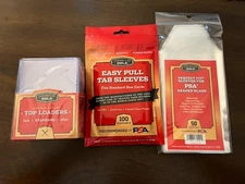 Cardboard Gold | Easy Pull Tab Penny, 100 Count Pack 50 PSA Slab Sleeves Bundle
