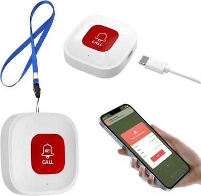 Smart SOS-Ruf-Taste Notfallalarm Tuya 2.4GHz WiFi Ältere drahtlose Panik-Taste