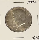 1969 D JFK Half Dollar 40% Silver