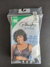Playtex 18 Hour Womens Wireless 4803 White Bra 48DD Silky Smooth