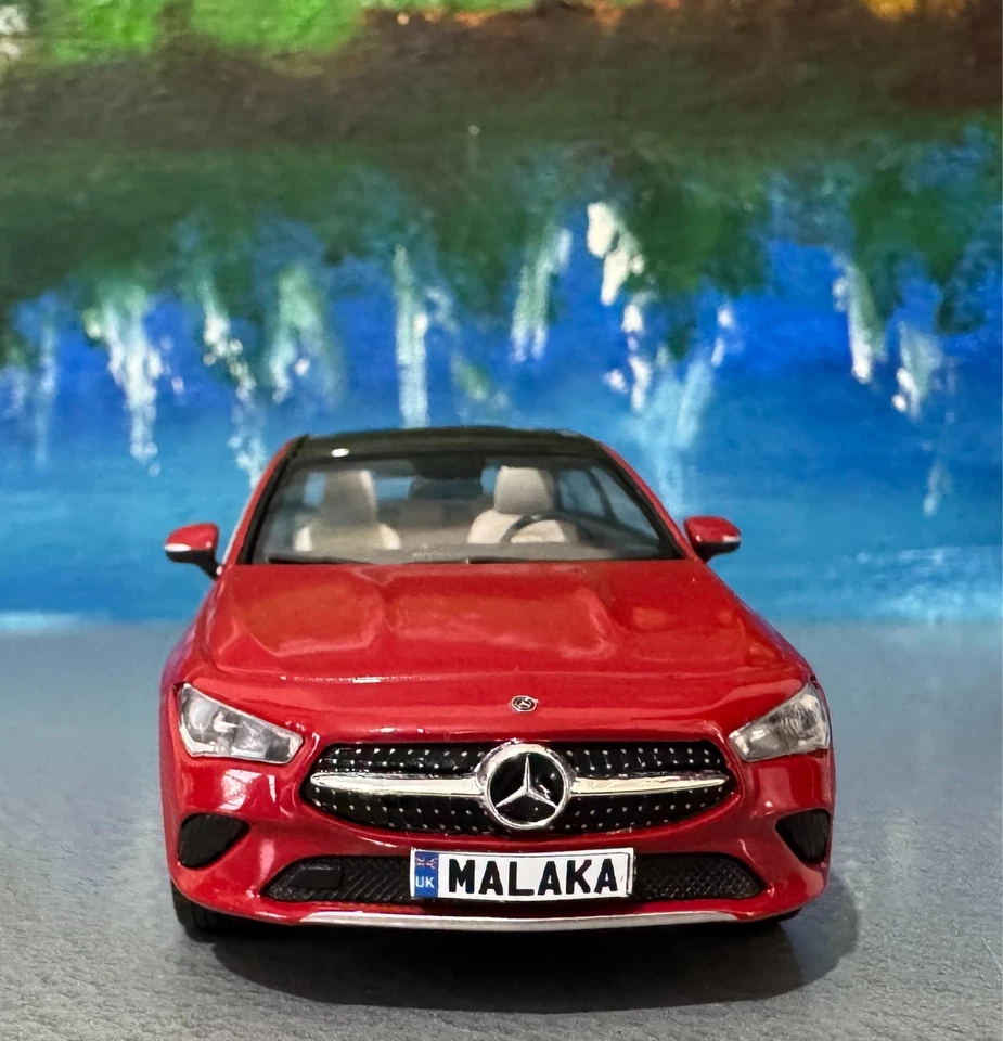 PERSONALISED NAME Mercedes CLA Coupe C118 2019 1:43 Spark Digital Diecast Car - Image 2 of 4