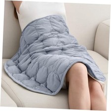 Weighted Lap Blanket 7lbs for Adults, Small 24" x 29" 7 Pound Light Grey