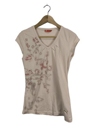 PUMA Print-Shirt Damen Shirt Gr. DE 40 wollweiß Casual-Look