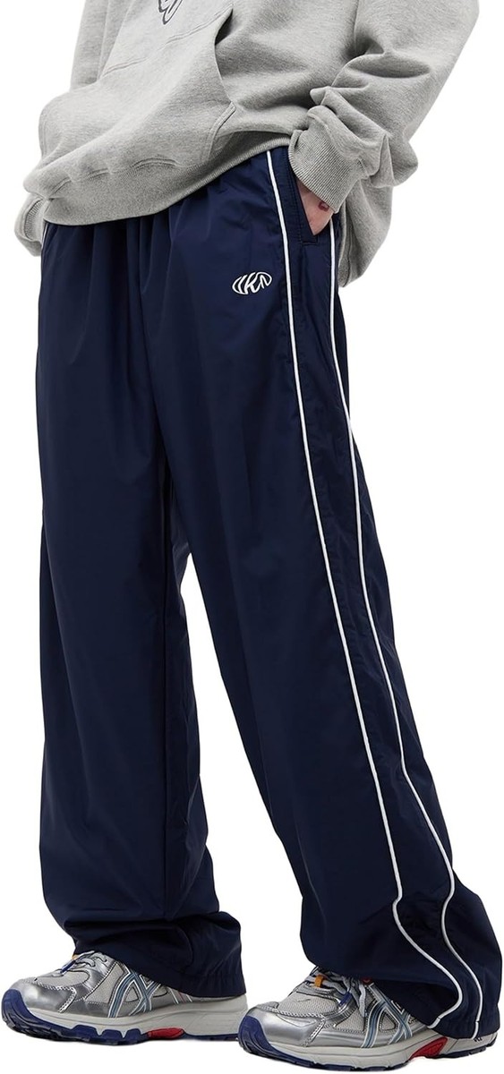 FCOOLYEET Mens Y2k Sweatpants Baggy Track Pants Streetwear Medium