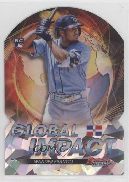 2022 Bowman's Best Global Impact Die-Cuts Atomic Refractor Wander Franco uk2