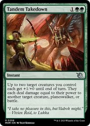 Tandem Takedown #208 March of the Machine (MOM) Uncommon Magic: The Gathering