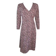 Banana Republic Dress Size M Medium Wrap Wrinkle Resistant Dainty Floral