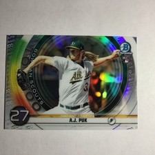 2020 Bowman - Bowman Scouts Top 100 Chrome A.J. Puk #BTP-27