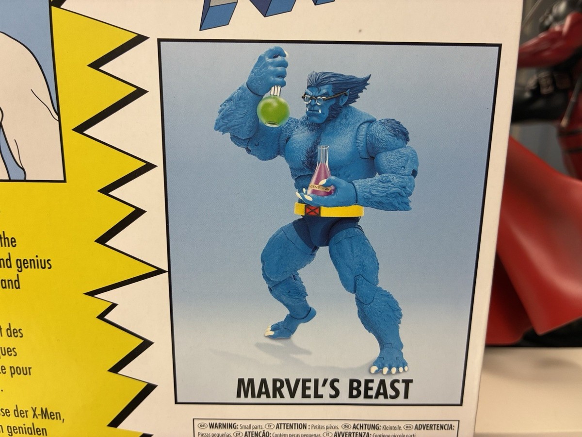Marvel Legends RETRO LAB COAT BEAST New In Card PLUS BONUS action