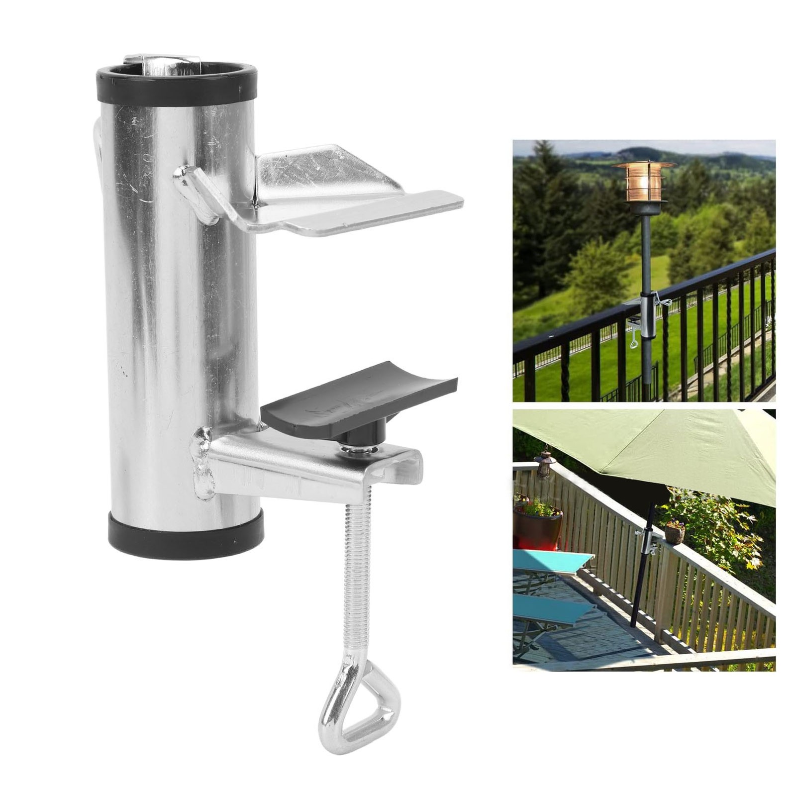 38mm Upgrade Umbrella Clamp Stand Holder Thickening Patio Umbrella Fixed BA
