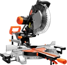 12-Inch Sliding Compound Dual-Bevel Miter Saw with Laser Guide, LED Light,Extens