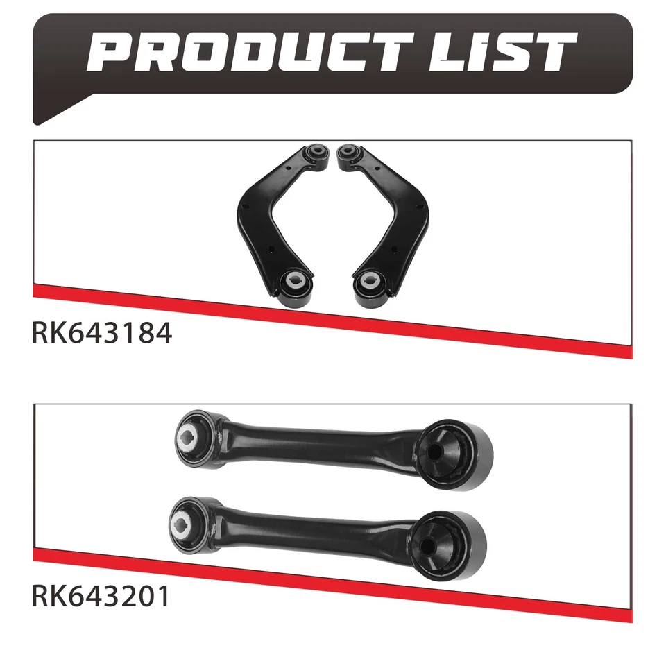 Brazos de control delanteros superiores e inferiores traseros para Ford Fusion Lincoln MKZ 2013-2019 Foto 3 de 4