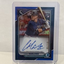 2024 Bowman - Chrome Rookie Autographs Cade Marlowe #CRA-CM Blue Refractor /150