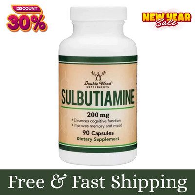 Sulbutiamine, 90 x 200mg Capsules - Memory, Mood, Cognitive Nootropic Supplement