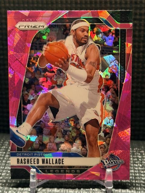 2024-25 Panini Prizm - Prizms Pink Ice #293 Rasheed Wallace Detroit Pistons