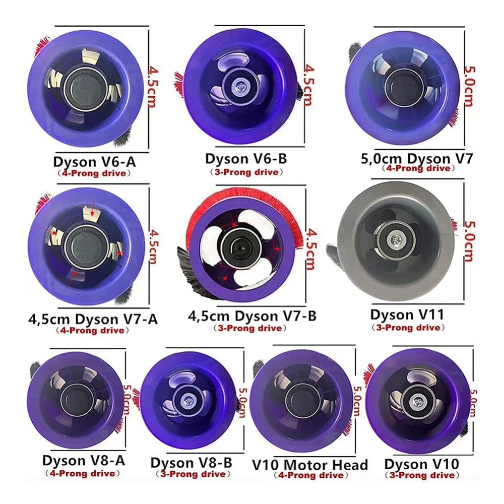 For DYSON V8 V7 V6 Cordless Vacuum Cleaner Brushroll Head Brush Bar Roller 240mm