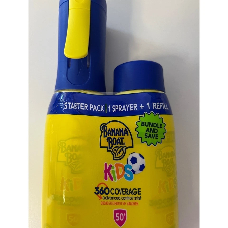 Banana Boat Kids Sunscreen Spray SPF 50+ Starter Pack 1 Sprayer + 1 Refill - Image 2 of 4