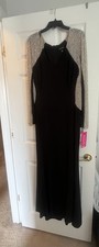 XSCAPE Womens Long Black Evening Cocktail Occasion Dress NWT $299- Sz 20W