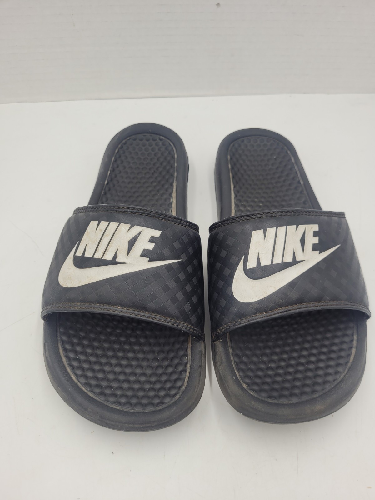 Nike Benassi JDI Slides Size 38 US 7 Black Sport Sandals 343881-011