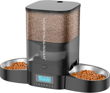 Automatic Cat Feeder for 2 Cats, 3.5L Programmable Food Dispenser, Black