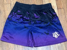 Baseball Lifestyle 101 Boys Spooky Szn Halloween Shorts Bats Youth Size L NWT