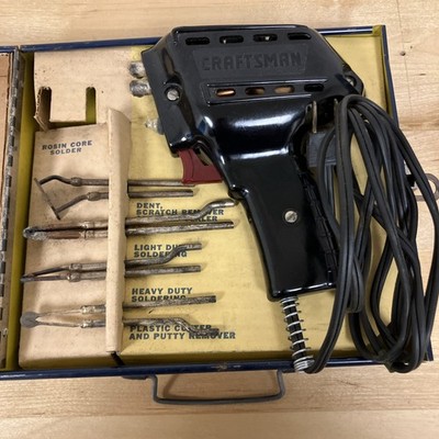 VINTAGE CRAFTSMAN HOME UTILITY ELECTRIC SOLDERING GUN KIT NO. 5380 SEARS ROEBUCK