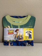 Toy Story Boys 2 Piece Flannel Sleepwear Set Size 3T NIB Buzz Cowboy Woody