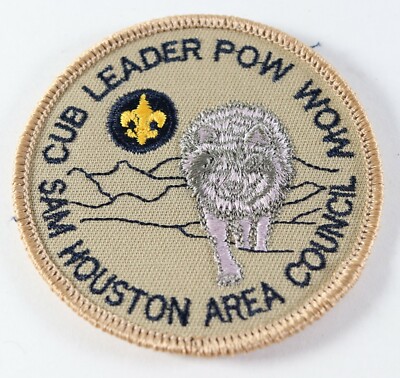 Vintage Cub Leader Pow Wow Sam Houston Council Boy Scouts of America BSA Patch