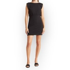 SOCIALITE V-Back Mini Dress in Black Size Small NEW