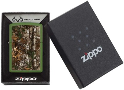 Zippo Realtree green Matte Pocket Lighter 29585 | eBay