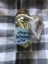 Guardian Angel Wishes Jar , Scroll and Angel Trinket jar  approx 4cm high