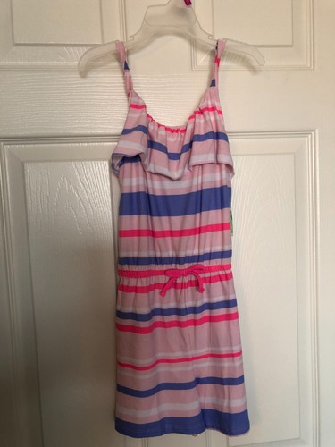 Extremely Me - Girl's Fern Romper 6X - Pink/Blue - Picture 2 of 2