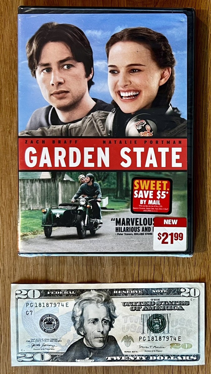 GARDEN STATE Movie DVD Zach Braff Natalie Portman Rated R Widescreen NEW  SEALED