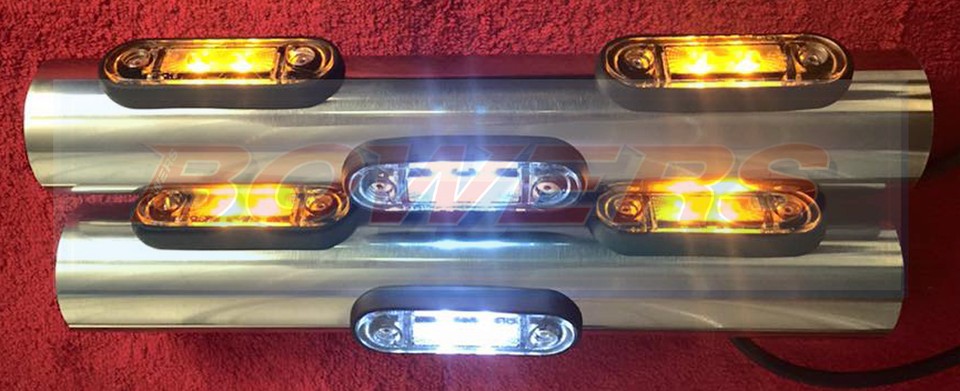 12V/24V Flush Fit LED Marker Lights - Kelsa Style Bar Lights In White Amber Red Blue Green 644843 12V/24V Flush Fit LED Marker Lights - Kelsa Style Bar Lights In White Amber Red Blue Green 644843