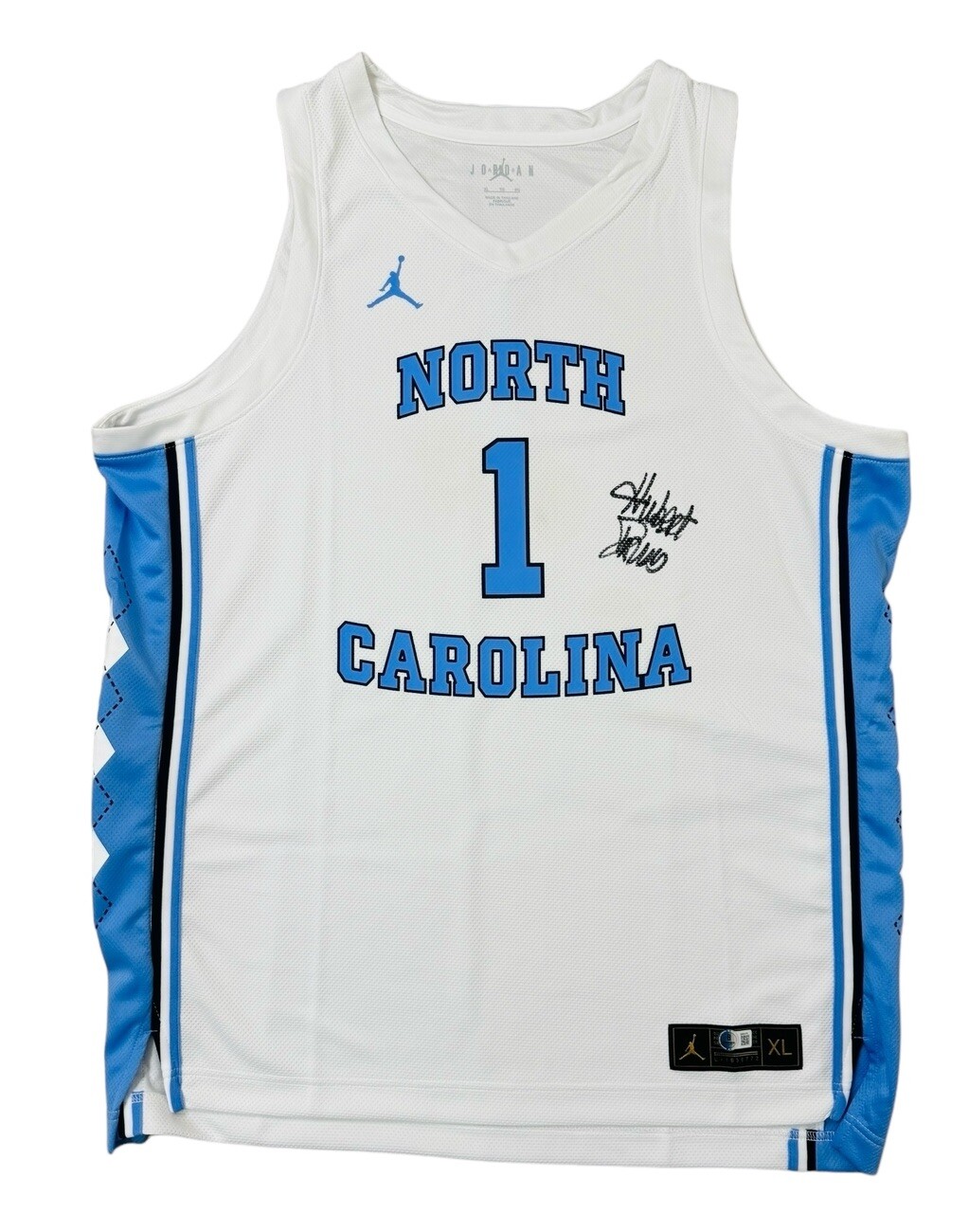 Hubert Davis Autographed Signed North Carolina Tar Heels Jersey Jordan Beckett COA 