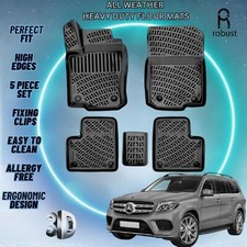 Custom Floor Mats Fits Mercedes Gls 2016-2019 X166 Tpe Rubber All Weather Liners