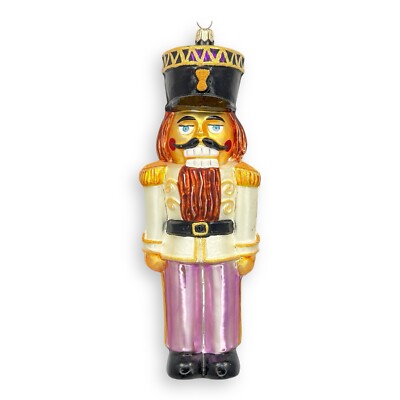 Christopher Radko Claras Beaux Nutcracker Ornament Mercury Glass SEE CONDITION