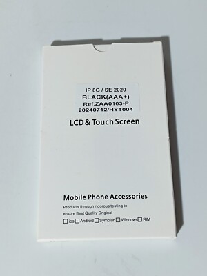 für iPhone 8 / SE 2020 LCD Bildschirm TouchScreen Black_0,1_2