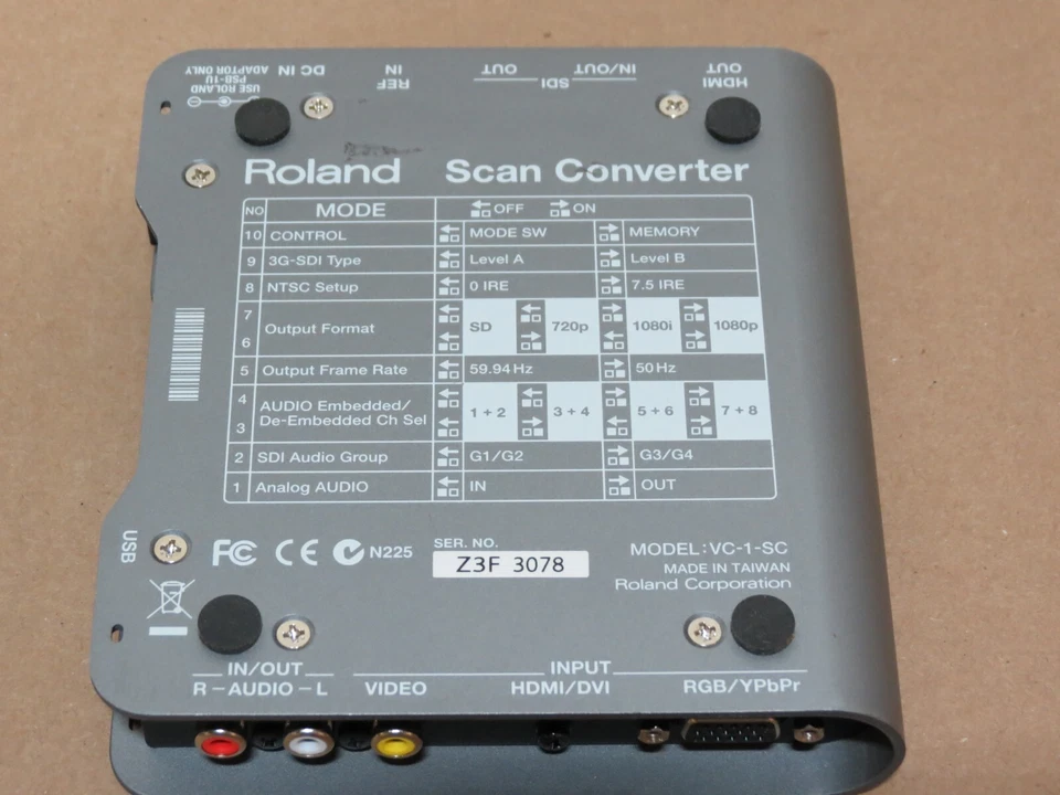 Convertidor de escaneo de video Roland Pro A/V; VC-1-SC Foto 4 de 4