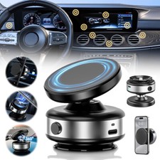 Universal 360  Electric Vacuum Magnetic Suction Cup Car Cell Phone Holder Mount
