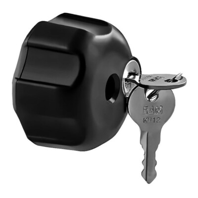 RAM MOUNT KNOB W/ LOCK & 1/4'' - 20 BRASS HOLE B SIZE 71-7268 RAM-KNOB3LU