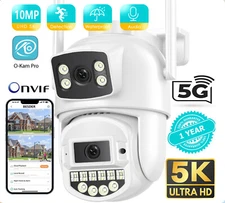 10MP PTZ Wifi IP Camera Dual Lens AI Human Detect ONVIF Surveillance CCTV Camera