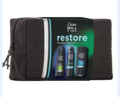 Dove Men+Care Restore Essentials Washbag Collection 3-teiliges Geschenkset für Ihn