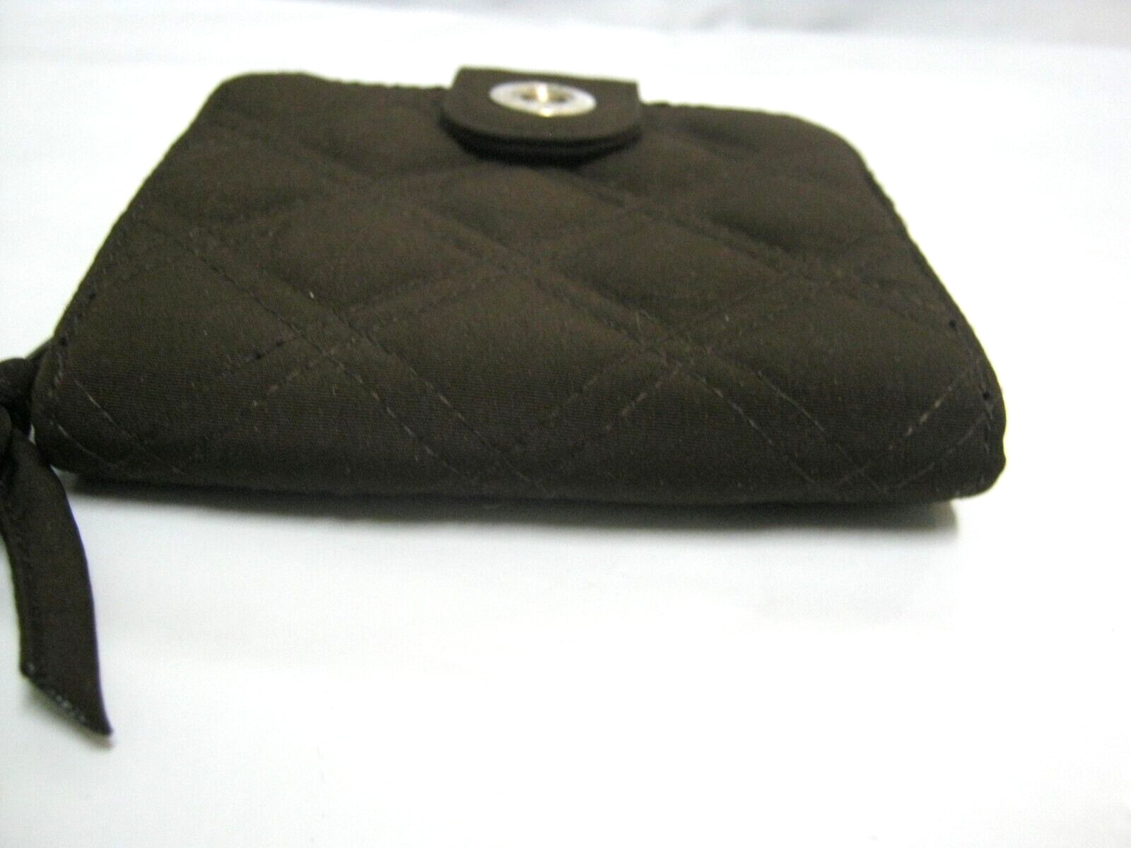 Vera Bradley Small Snap Wallet Solid Brown Microf… - image 4