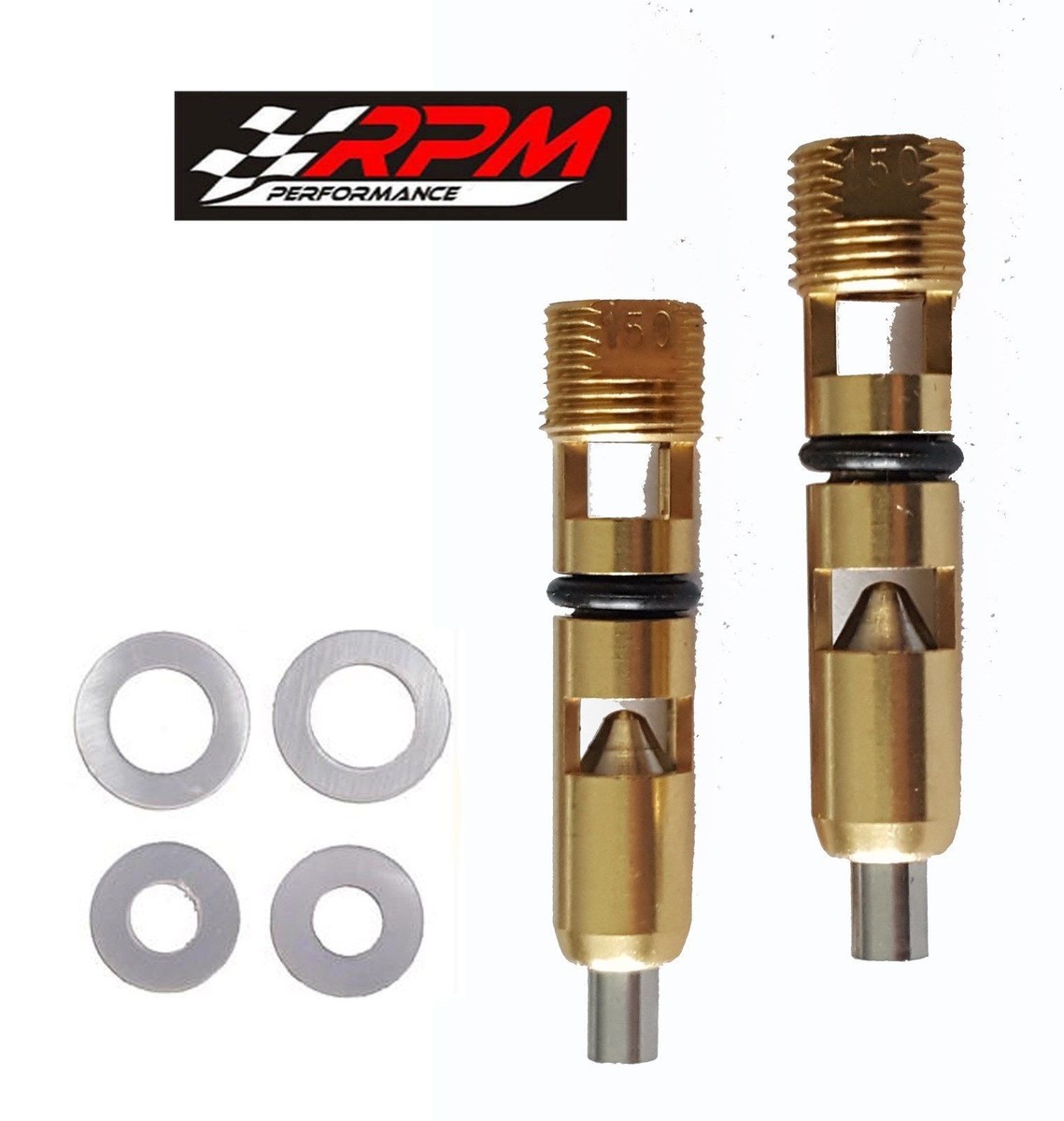 PAIR OF HOLLEY ADJUSTABLE NEEDLE & SEAT .150" STEEL RACING E85 ALC HO 6 - Foto 3