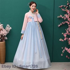 Palace Korean Traditional Costume Women Luxury Hanbok Dress Cosplay Long Robe